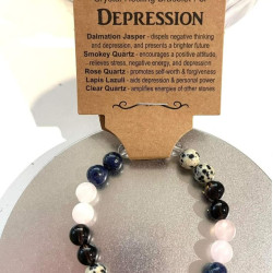 Crystal Healing  Depression Bracelet 