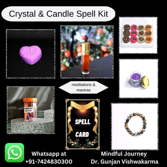 Crystal  And Candle Spell kit